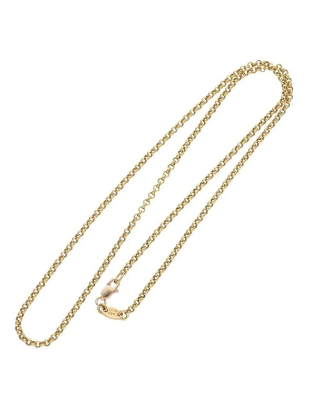 Chrome Hearts 22k Neckchain Roll Chain Gold Necklace